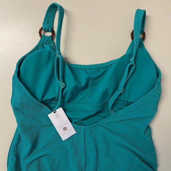 Shade & Shore Women's Teal One Piece Bathing Suit Size Large (12-14) - Picture 5 of 8